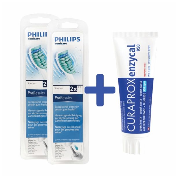 DODATEK ZA NEGO ZOB SONICARE HX 6012 2X2/1 CURAPROX ZOBNA PASTA