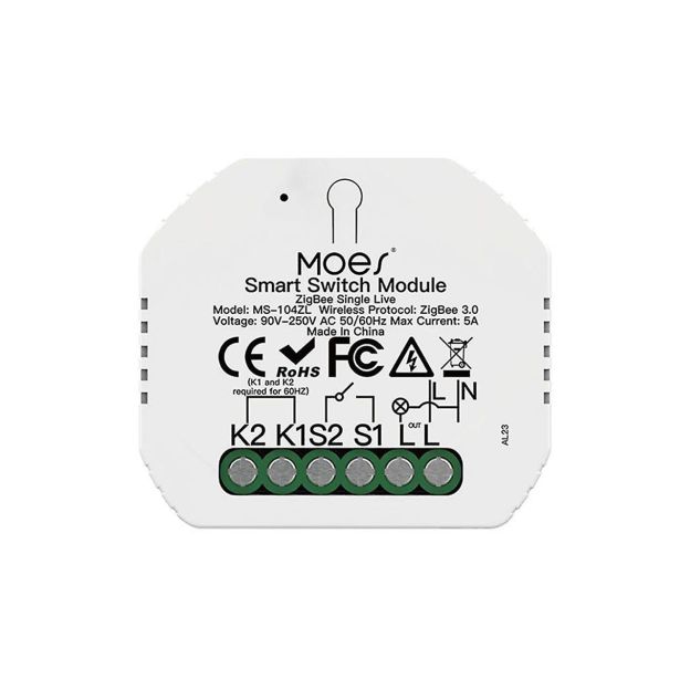 DODATEK ZA PAMETNI DOM MOES MODUL PAMET. SVETLOBNEGA STIKALA ZIGBEE MS104ZL