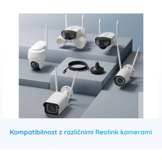 DODATEK ZA PAMETNI DOM REOLINK ANTENNA EX KABEL ČRNA
