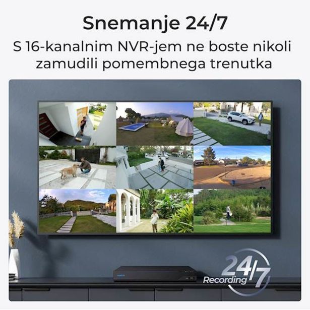 DODATEK ZA PAMETNI DOM REOLINK NVS16-12MD8 VARNOSTNI KOMPLET
