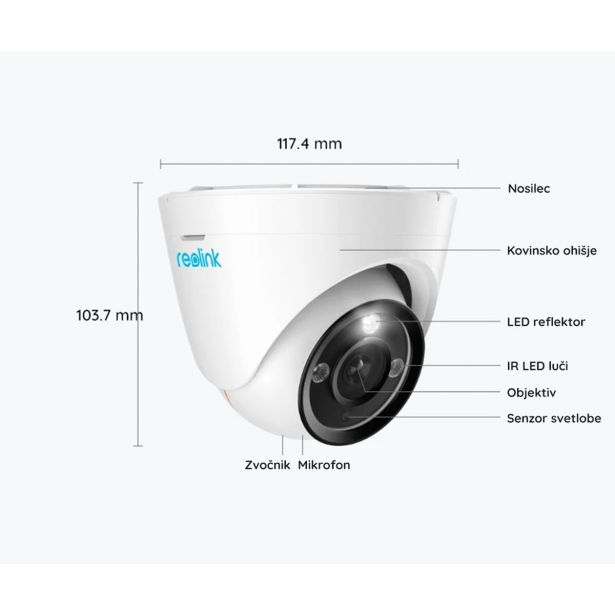 DODATEK ZA PAMETNI DOM REOLINK RLK8-1200D4-A VARNOSTNI KOMPLET