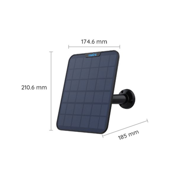 DODATEK ZA PAMETNI DOM REOLINK SOLARNI PANEL 2 ČRNA