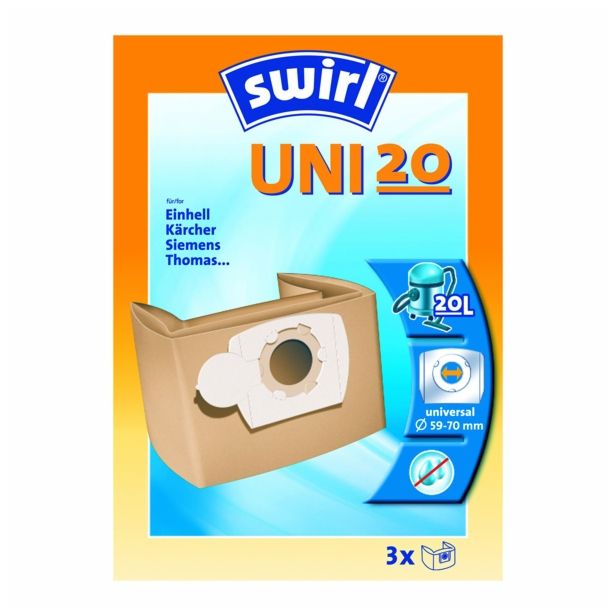 DODATEK ZA SESANJE SWIRL VREČA UNI 20/3 PAPIR