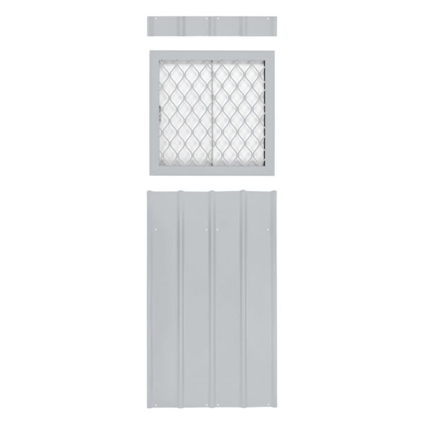 DODATKI ZA KOVINSKE HIŠKE GLOBEL KOMPLET OKEN 1 SREBRNA 62 X 62 X 178 CM (WSPF)