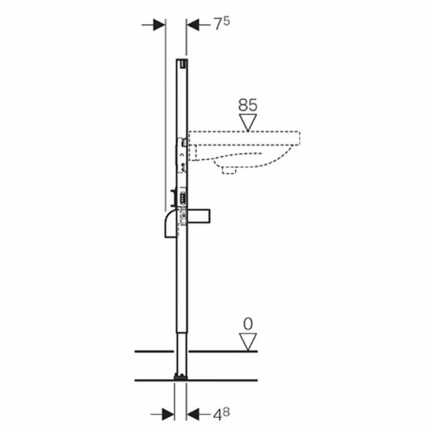 DODATKI ZA SANIT.KERAMIKO GEBERIT DF H=112 CM