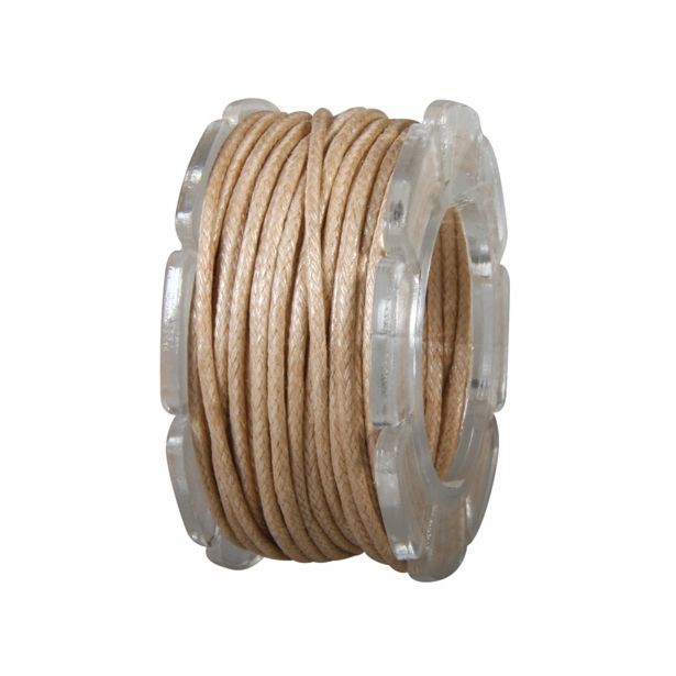 DODATKI, ORODJE ZA NAKIT RAYHER BOMBAŽNA VRVICA KREM FI 1 MM 5 M POVOŠČENA