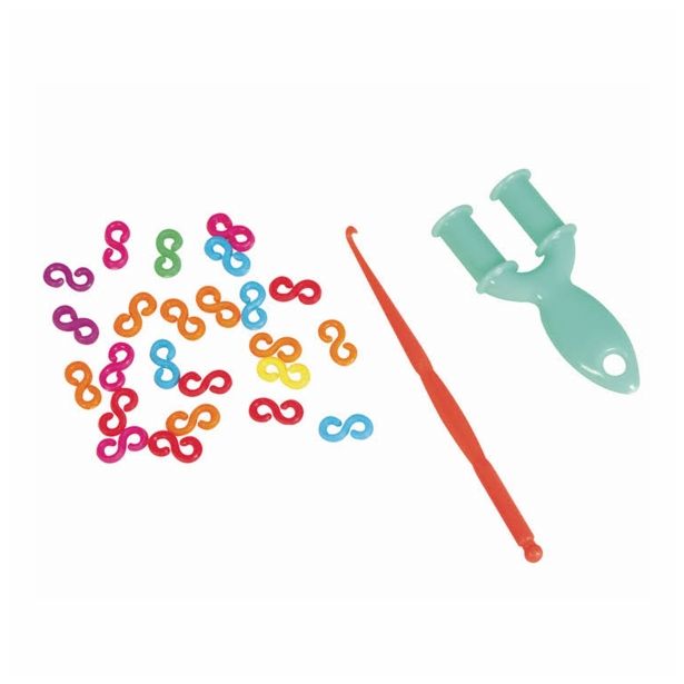 DODATKI, ORODJE ZA NAKIT RAYHER ELASTIKE LOOM BANDZ SET RIBJA KOST