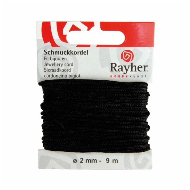 DODATKI, ORODJE ZA NAKIT RAYHER VRVICA ČRNA FI 22 MM 9 M