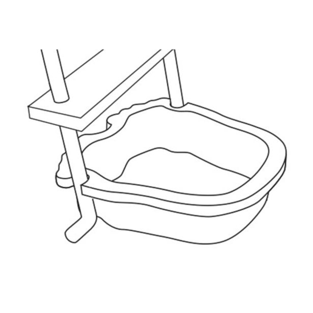 DODATNA OPREMA ZA BAZEN PLANET POOL KAD ZA IZPIRANJE NOG MODRA