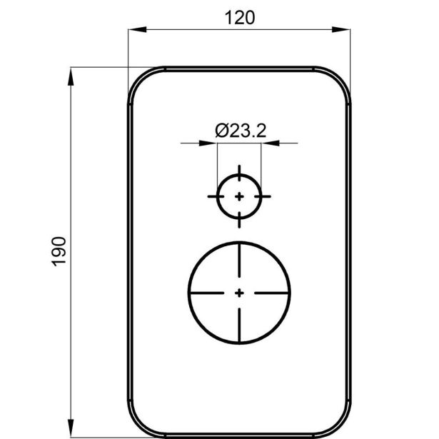 DODATNA OPREMA ZA PIPE UNITAS POKRIVNA PLOŠČA ZA TUŠ ČRNA ELITE (ROZETA,ROČKA)