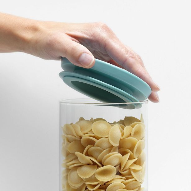 POSODA ZA SHRANJEVANJE BRABANTIA STEKLENI KOZARČKI ZA ŽIVILA SIVO BEŽ