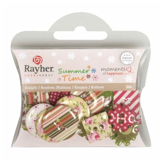 DROBNI ART.ZA USTVARJANJE RAYHER GUMBI EPOKSI, VRTNICE 30 KOSOV