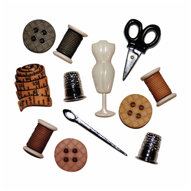 DROBNI ART.ZA USTVARJANJE RAYHER GUMBI ŠIVALNICA 11 KOSOV