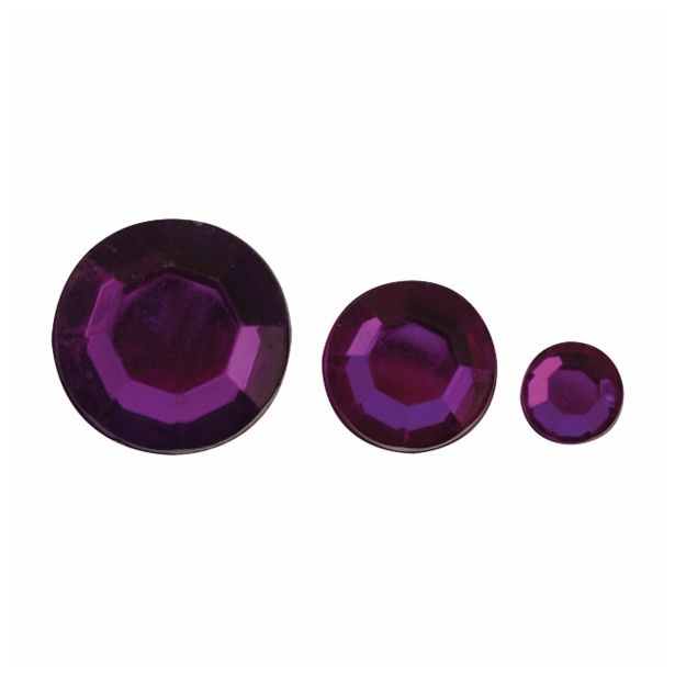 DROBNI ART.ZA USTVARJANJE RAYHER KRISTALI OKRASNI, AKRILNI VIJOLA 6 10 14MM 310 KOM