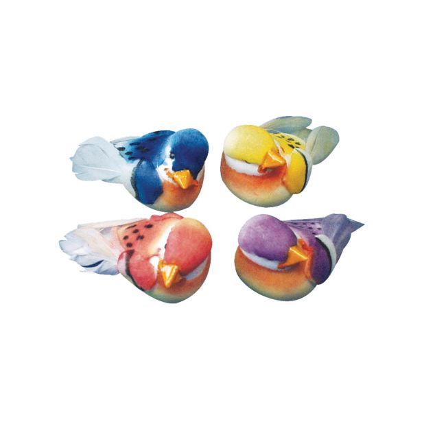 DROBNI ART.ZA USTVARJANJE RAYHER PTIČKI MALI MEŠANI 2 CM RAZLIČNE BARVE