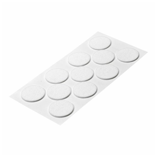 DRSNIK HETTICH DIY,SAMOLEPLJIV  FI 40X2 MM, BEL SINTETIČNI FILC, V ZAVOJU JE 11 KOS