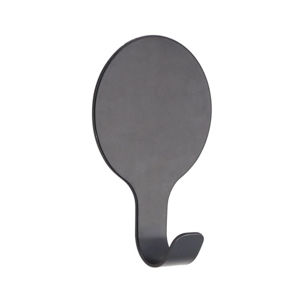 DRŽALA, STOJALA, KLJUKICE TENDANCE ČRNA INOX KLJUKICA OKRO. 3M ZA ZALEPIT