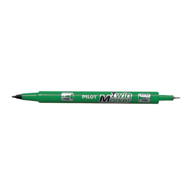 MARKER PILOT Z DVOJNO KONICO, ZELEN