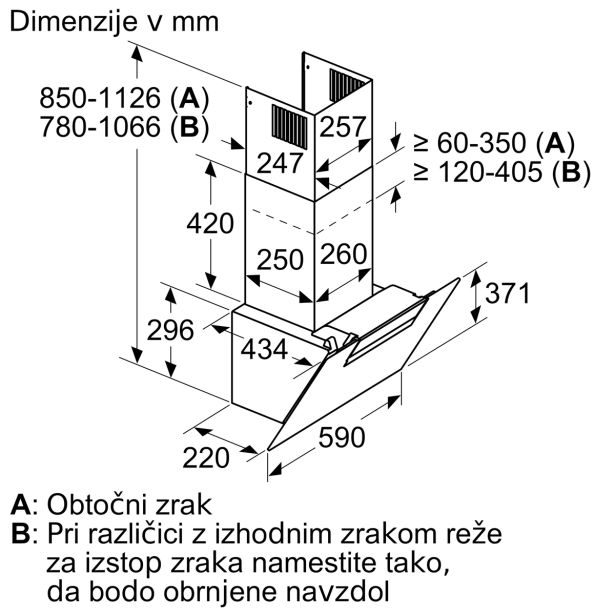 POŠEVNA STENSKA NAPA BOSCH DWK67EM60