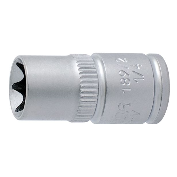 NASADNI KLJUČ Z NOTRANJIM TX PROFILOM 1/4" UNIOR E 11 ART. 189/2 (607917)