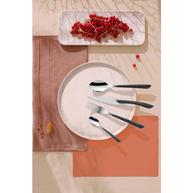 SET JEDILNEGA PRIBORA AMEFA 16 DELNI ECLAT BLACK