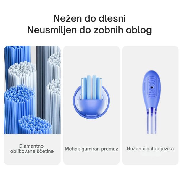 ELEKTRIČNA ZOBNA ŠČETKA OCLEAN EASE MODRA