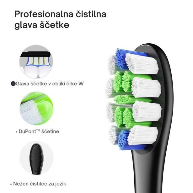 ELEKTRIČNA ZOBNA ŠČETKA OCLEAN X LITE SET TEMNO MODRA, SONIČNI MOTOR