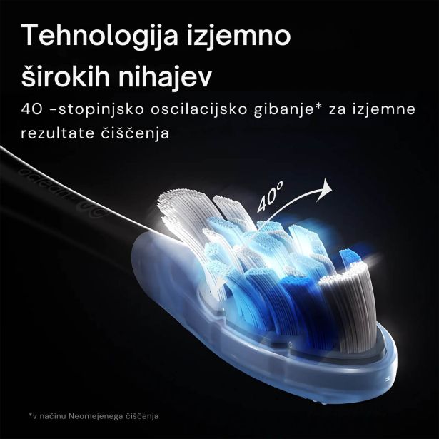 ELEKTRIČNA ZOBNA ŠČETKA OCLEAN X ULTRA 20 SET ZELENA, SONIČNI MOTOR