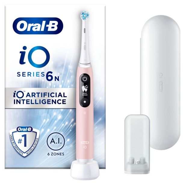 ELEKTRIČNA ZOBNA ŠČETKA ORAL-B IO6N ROZA + ETUI