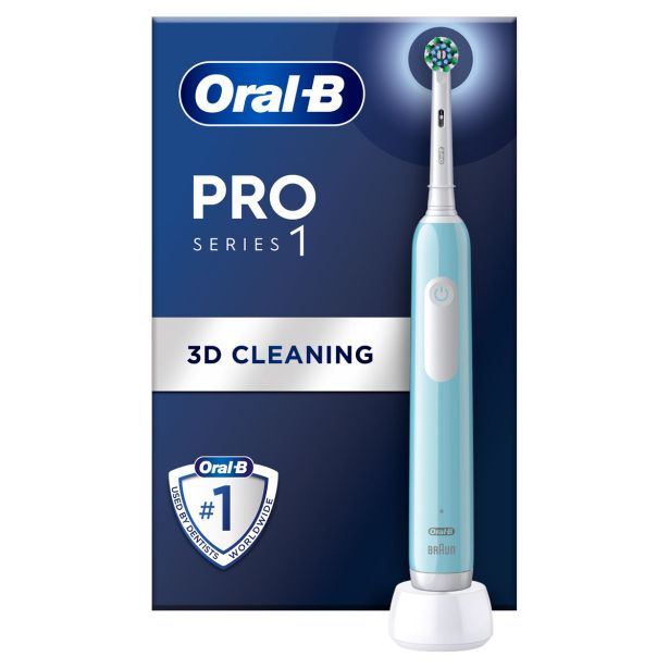 ELEKTRIČNA ZOBNA ŠČETKA ORAL-B PRO1 MODRA CROSS ACTION