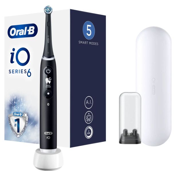 ELEKTRIČNA ZOBNA ŠČETKA ORALB IO6 ČRNA