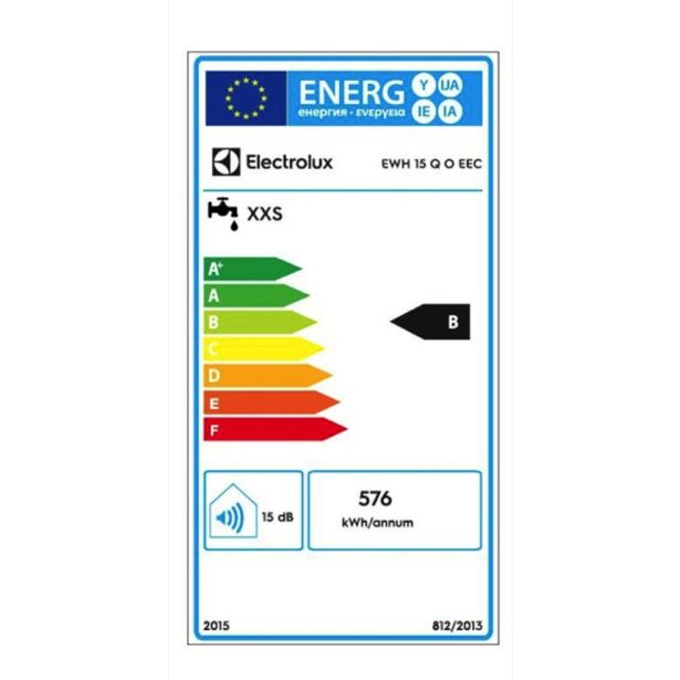 ELEKTRIČNI GRELNIK VODE ELECTROLUX EWH 15 Q O EEC NADPULTNI