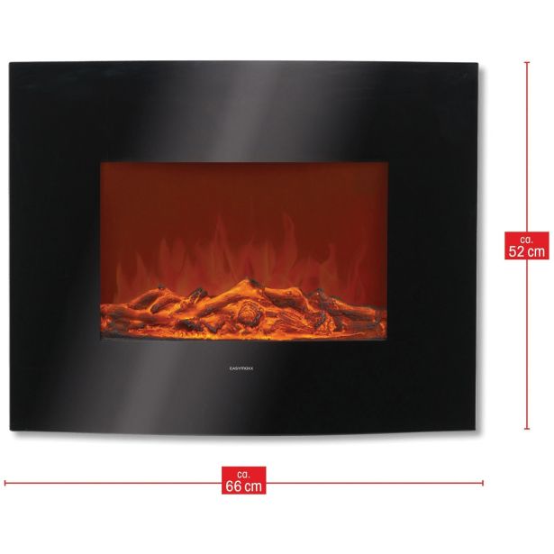 ELEKTRIČNI KAMIN EASYMAXX 3888, 2000W STENSKI