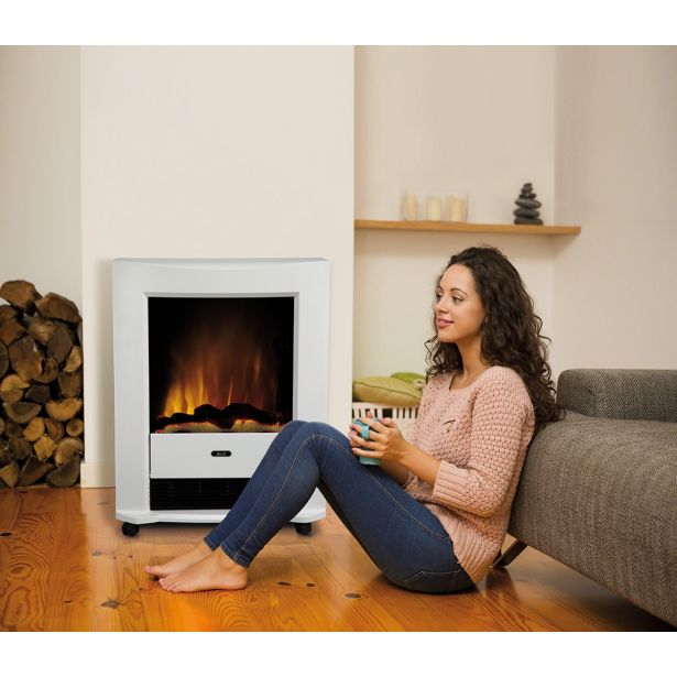 ELEKTRIČNI KAMIN EWT BARTOK BELI