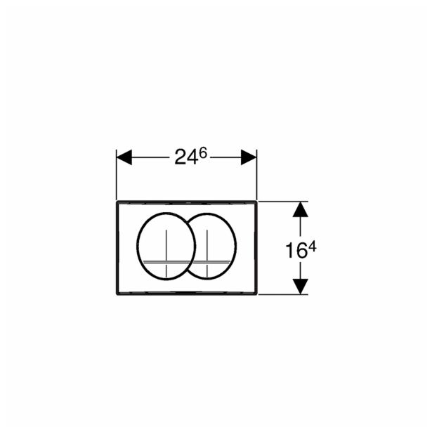 SPLAKOVALNIK, PODOMETNI GEBERIT SET BASIC S TIPKO DELTA IN MONT. S.