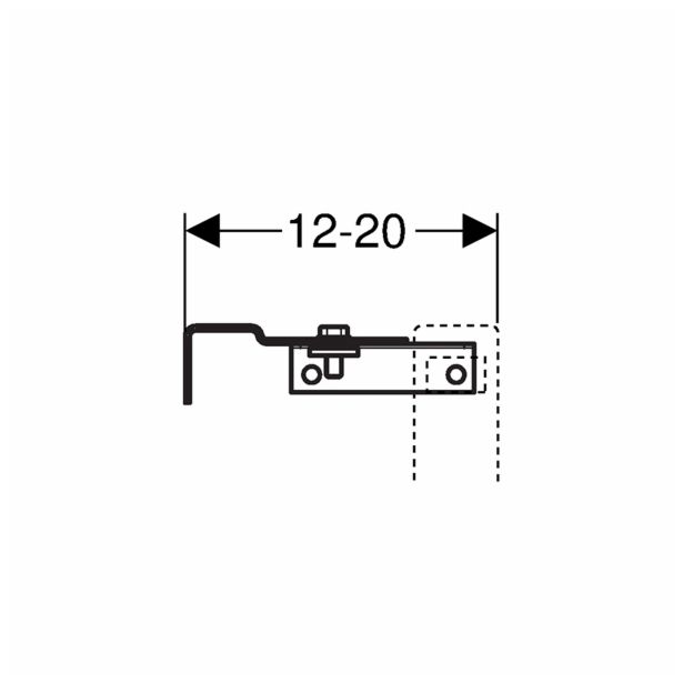 SPLAKOVALNIK, PODOMETNI GEBERIT SET BASIC S TIPKO DELTA IN MONT. S.