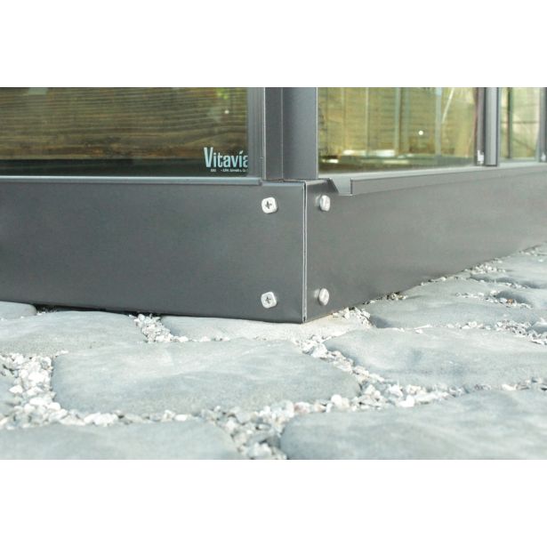 ELEMENT ZA RASTLINJAK VITAVIA JEKLENI OKVIR TEMELJ 2500 12.5CM. ANTRACITNA