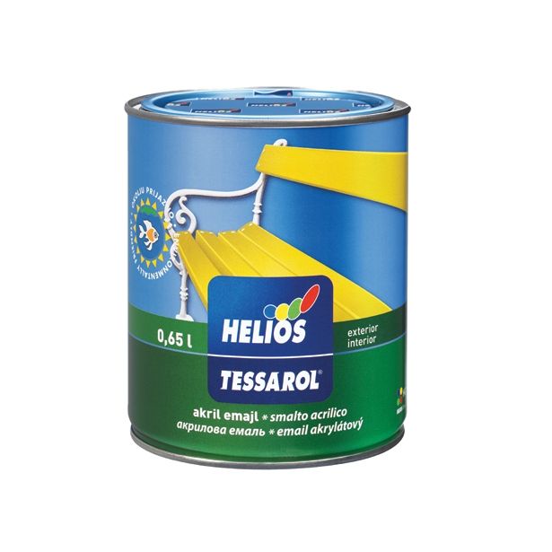 POKRIV.PREM.ZA KOV.,LES HELIOS EMAJL TESSAROL SATIN SV.ZELEN 0.65 L
