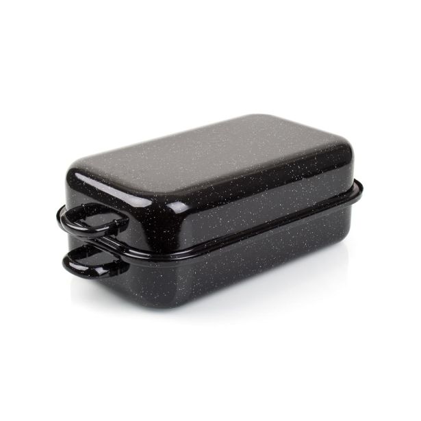 PEKAČ / MODEL ZA PEKO EMAJLIRAN S POKROVOM 35X22X7 CM, PRIME CHEF