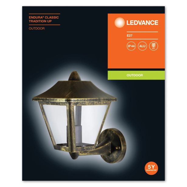 STENSKA VRTNA SVETILKA LEDVANCE ENDURA CLAS TRADITION GOR PATINA/ZLATA, E27