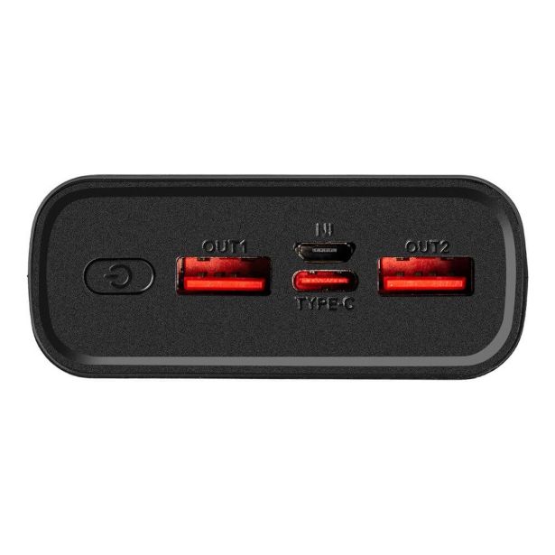 ENERGY PULSE ZUNANJA BATERIJA POWERBANK 20000 MAH 22,5W - ČRNA