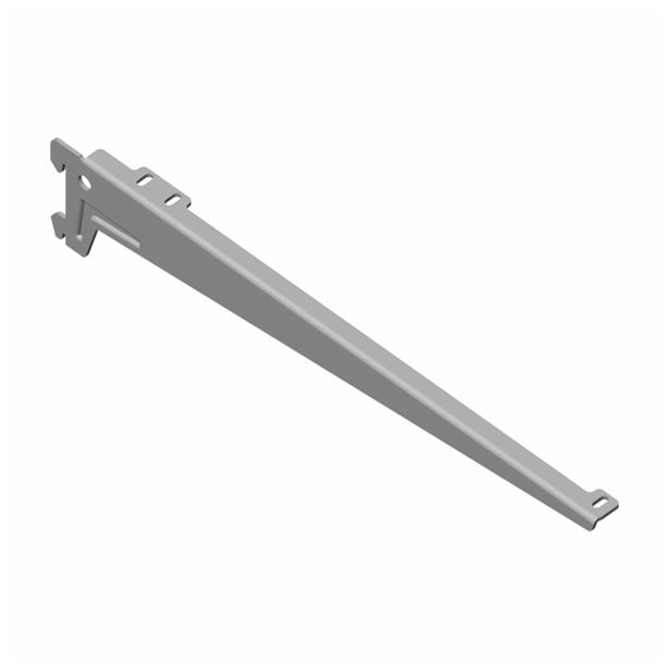 ENOJNI NOSILEC ZA POLICO HETTICH DIY 380 MM, SREBRN SESTAVLJEN PAR=2 KOS