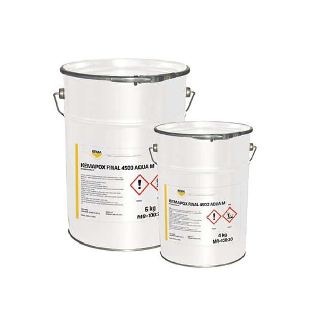 EPOKSIDNI PREMAZ KEMA KEMAPOX FINAL 4500 AQUA M 10L (6+4/A+B) TRANSPARENT
