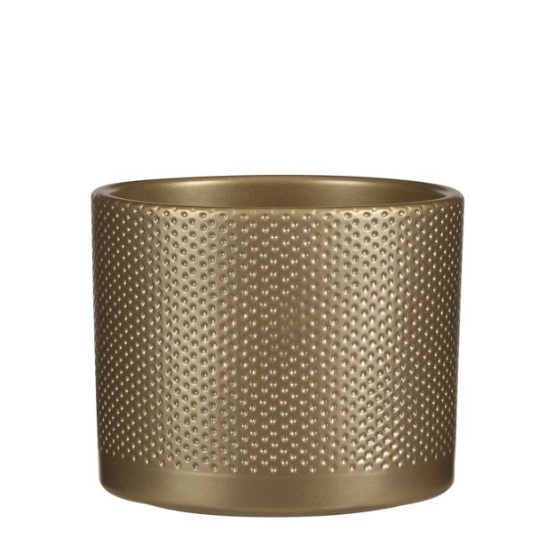 KERAMIČNI NOTRANJI LONEC MICA ERA LONEC ZLAT VELIKI V14.5XD17.5CM