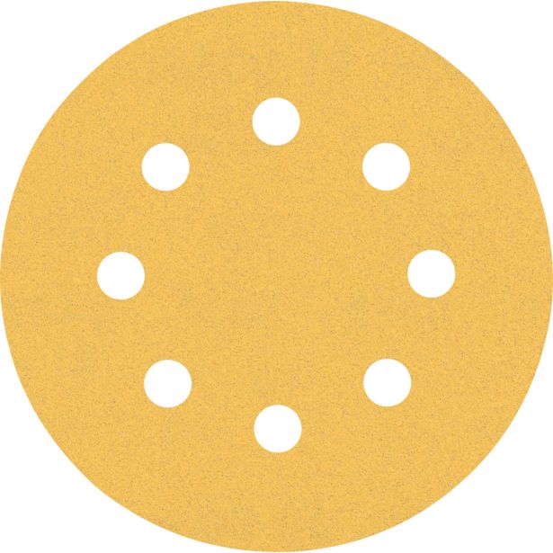 EXPERT C470 BRUSNI PAPIR Z 8 LUKNJAMI ZA EKSCENTRIČNE BRUSILNIKE, 115 MM, G 120, 5 KOSOV