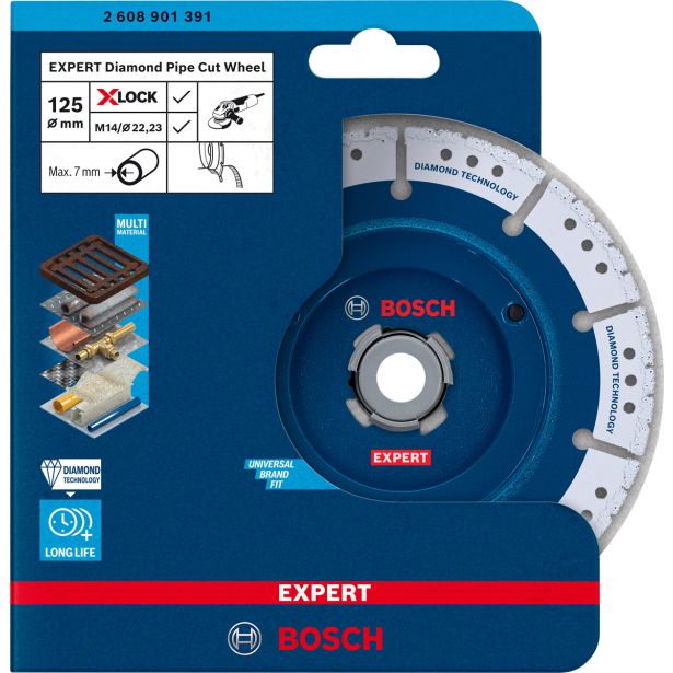 EXPERT DIAMOND PIPE CUT WHEEL X-LOCK