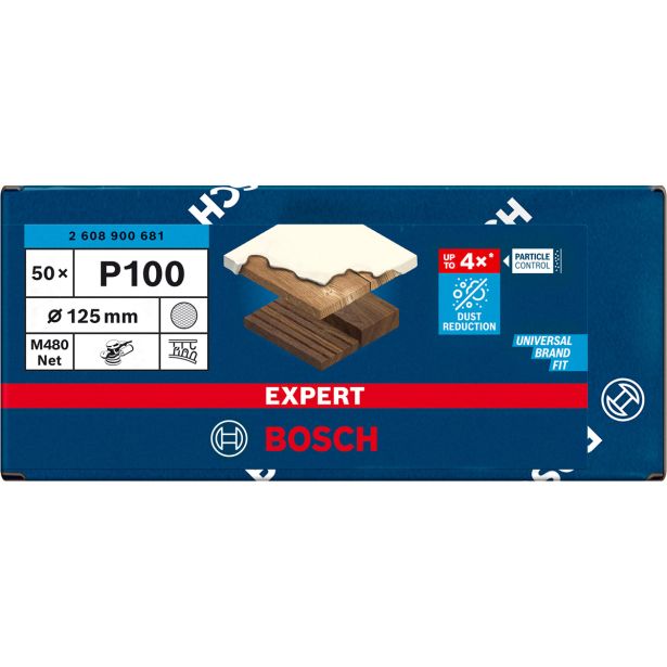 EXPERT M480 BRUSNA MREŽA ZA EKSCENTRIČNE BRUSILNIKE, 125 MM, G 100, 50 KOSOV