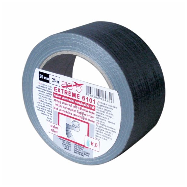 VEČNAMENSKI LEPILNI TRAK AERO EXTREME 6101 SREBRNI 50 MM X 25 M