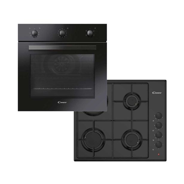 VGRADNA PEČICA + PLOŠČA CANDY FCP 502 N/E + CMGH 31B 3+1 ČRN