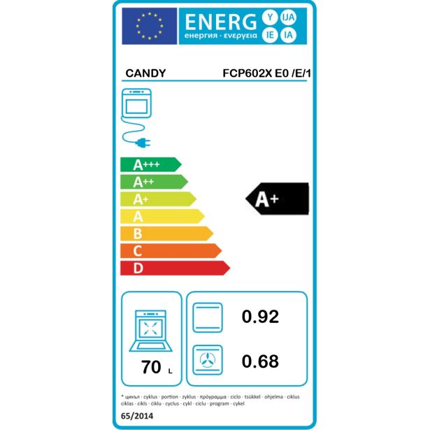 VGRADNA PEČICA CANDY FCP 602 X E0/E/1